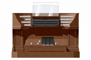 München, St. Ursula, Entwurf Zentralspieltisch, Front